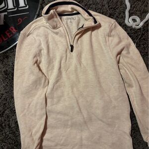 Men’s cream quarter zip